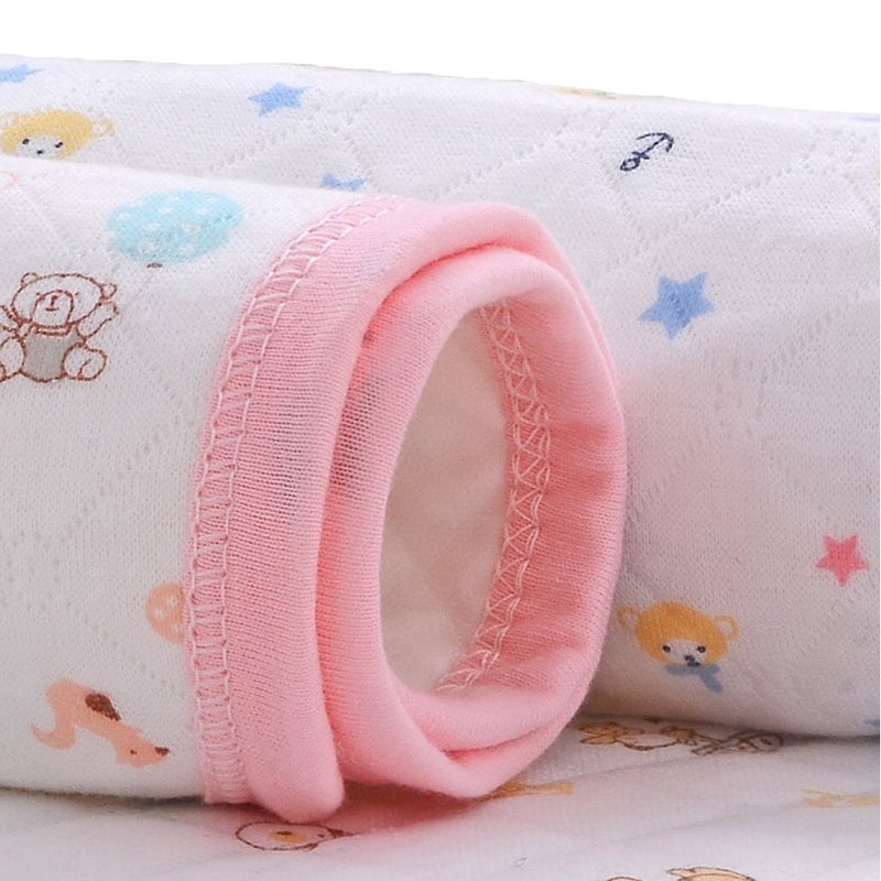Monvecle 3pcs Pack Baby Infant Cotton Waterproof Changing Pads Washable Resuable Diapers Liners Mats (3 Colors Pack-28"x20") - Image 2
